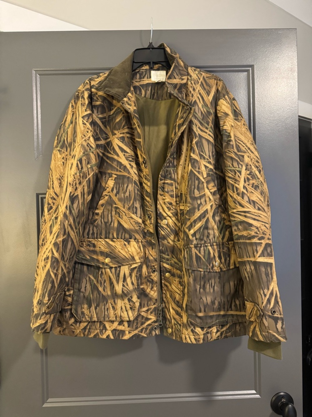 Men's Realtree-Style Heybo Camouflage Field waxed Jacket - Brown/Green